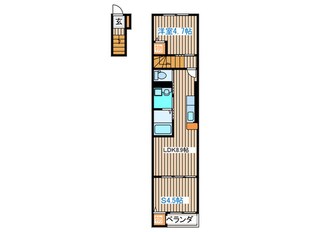 フェリーズ南仙台の物件間取画像